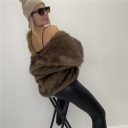 pelliccia foderata wrap